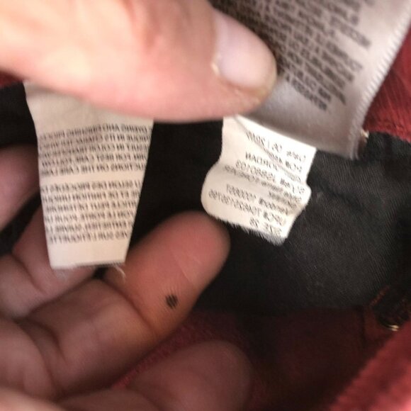 Jessica Simpson Womens Forever Skinny Pants Size 28 Corduroy Slim Straight Red - Picture 12 of 16